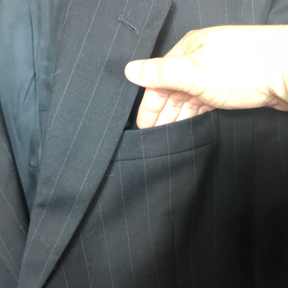 Jos A Bank Mens Black Blazer size 43 - Picture 13 of 14